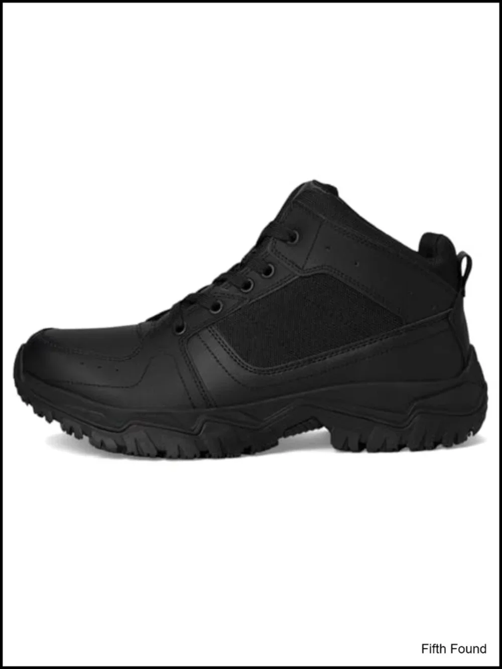 Men's Slip-Resistant Lace-Up Work Boot with Memory Foam